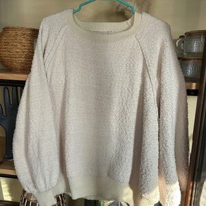 Dreamers Cream Colored Popcorn Sweater